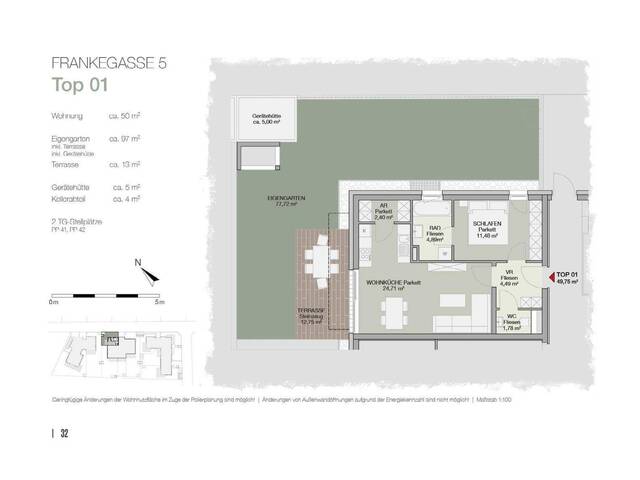 Immobilie in Bisamberg - Reizende 2-Zimmer Gartenwohnung - Bild 4