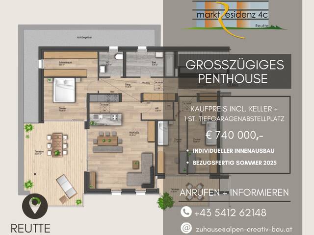 Immobilie in Reutte - Marktresidenz Reutte Penthousewohnung - Bild 2