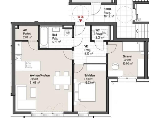Immobilie in Piesendorf - Großzügige 3-Zimmer-Wohnung mit Balkon - Bild 3