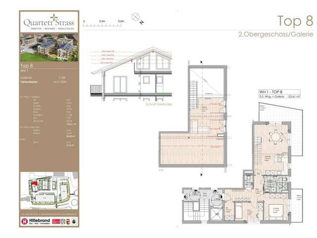 Immobilie in Eugendorf - Quartett Strass, Top 1.8: 3,5-Zimmer Galeriewohnung, Wohlfühlen auf zwei Ebenen - Bild 1