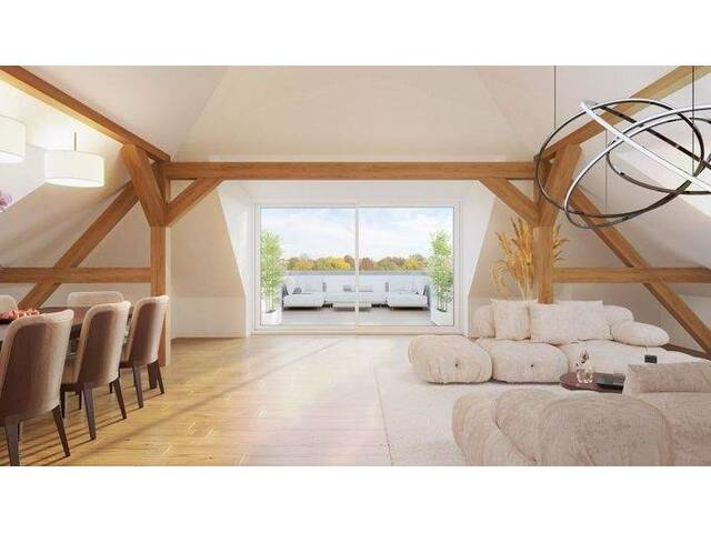 Immobilie in Gumpoldskirchen - Luxuriöses Penthouse mit historischem Charme und Blick über die Weingärten - Bild 2