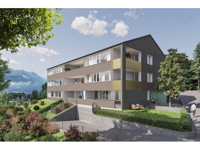 Immobilie in Göfis - Exklusive 4-Zimmer-Dachwohnung (optional als 3-Zimmer-Wohnung) in Göfis - Top 4 - Bild 0