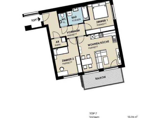Immobilie in Kaprun - Neue 3-Raum-Wohnung in Kaprun - Bild 2