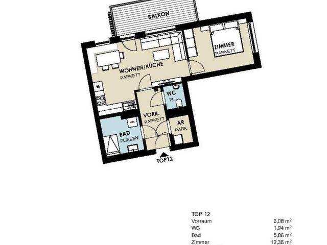 Immobilie in Kaprun - Neue 2-Raum-Wohnung in Kaprun - Bild 2
