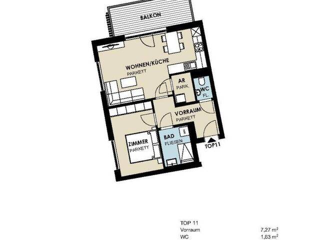 Immobilie in Kaprun - Neue 2-Raum-Wohnung in Kaprun - Bild 2