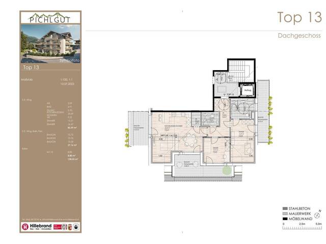 Immobilie in Bruck an der Großglocknerstraße - PICHLGUT: 3-Zimmer-Wohnung im DG, TOP 13 - Bild 1