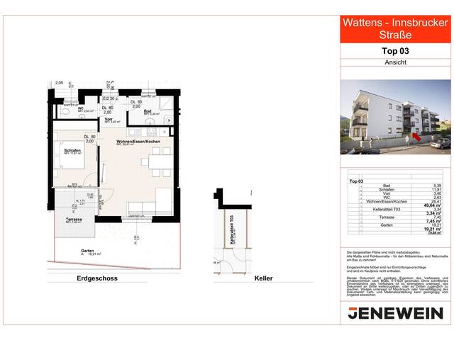 Immobilie in Wattens - 2 Zimmer Gartenwohnung - Bild 0