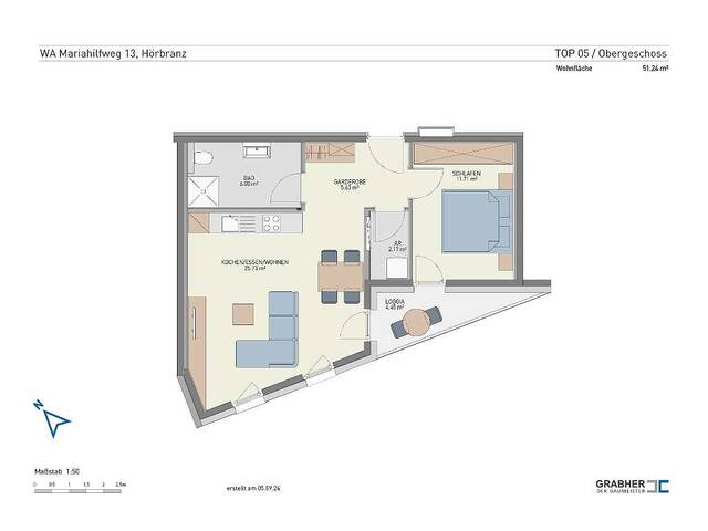 Immobilie in Hörbranz - Jetzt noch hohe WBF nutzen: Helle 2-Zi-Wohnung mit Abstellraum - Bild 4