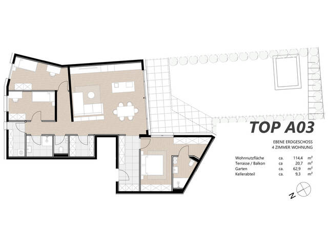 Immobilie in Inzing - DAS DREIKANT Haus A Top 03 - NEUE PREISE - Bild 4