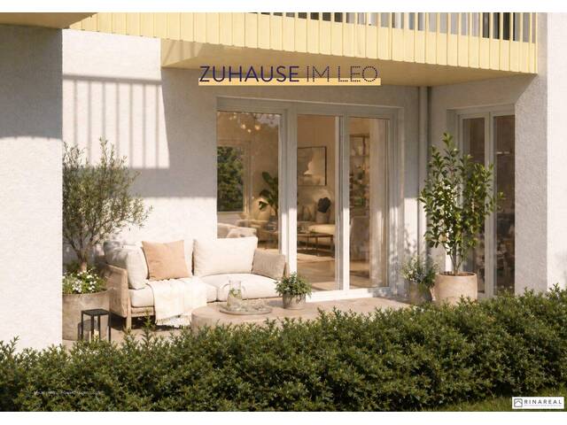 Immobilie in Leopoldsdorf - FÜR ANLEGER // Zuhause IM LEO | Schöne 3 Zimmer Gartenwohnung mit Terrasse | Tiefgarage im Gebäude | Hauptstraße | Sommer 2029 - Top 4 - Bild 3
