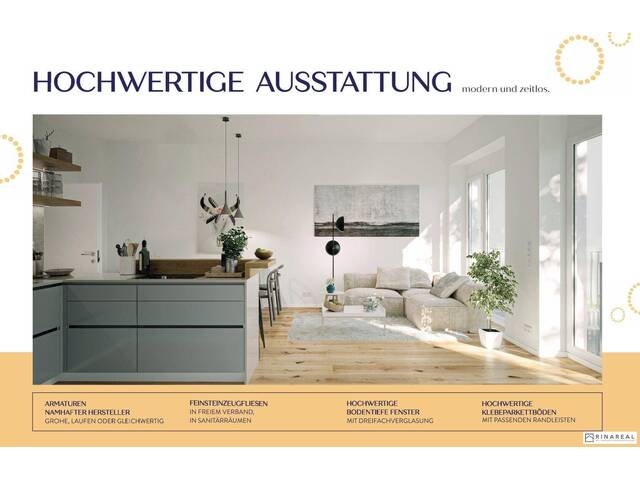 Immobilie in Leopoldsdorf - FÜR ANLEGER // Zuhause IM LEO | Schöne 3 Zimmer Gartenwohnung mit Terrasse | Tiefgarage im Gebäude | Hauptstraße | Sommer 2029 - Top 4 - Bild 4