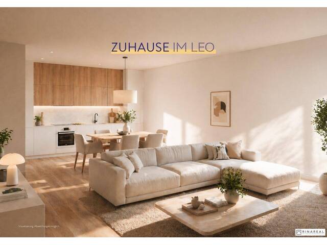 Immobilie in Leopoldsdorf - FÜR ANLEGER // Zuhause IM LEO | Tolle 2 Zimmer Wohnung | Garten & Terrasse | Tiefgarage im Gebäude | Hauptstraße | Sommer 2029 - Top 8 - Bild 3