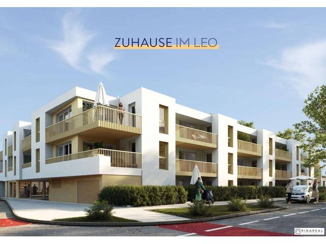 Immobilie in Leopoldsdorf - FÜR ANLEGER // Zuhause IM LEO | Tolle 2 Zimmer Wohnung | Garten & Terrasse | Tiefgarage im Gebäude | Hauptstraße | Sommer 2029 - Top 8 - Bild 4
