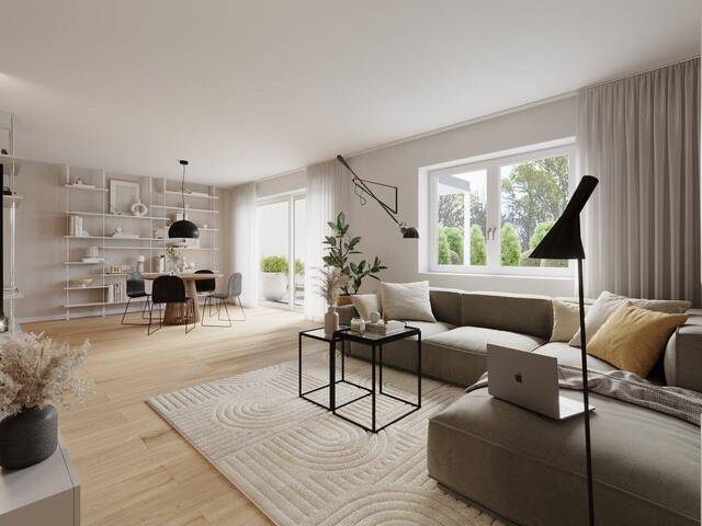 Immobilie in Haid - Baustart erfolgt: Moderne Familienwohnung mit großzügiger Freifläche & sonniger Südostlage – A03 - Bild 1