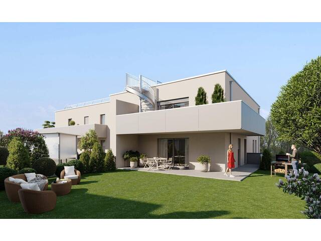 Immobilie in Haid - Baustart erfolgt: Moderne Familienwohnung mit großzügiger Freifläche & sonniger Südostlage – A03 - Bild 3