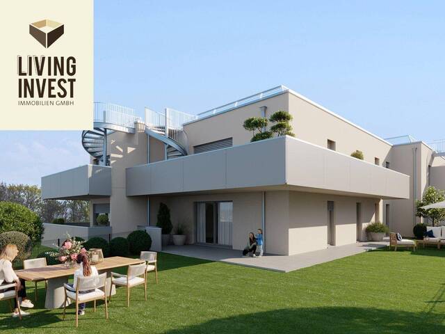 Immobilie in Haid - Baustart erfolgt: Großzügige Gartenwohnung mit Blick ins Grüne - B01 - Bild 0