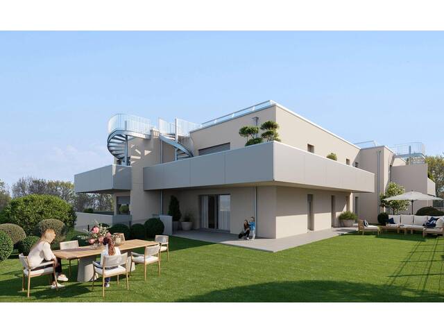 Immobilie in Haid - Baustart erfolgt: Großzügige Gartenwohnung mit Blick ins Grüne - B01 - Bild 1