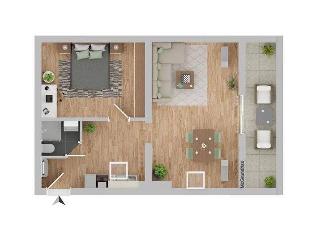 Immobilie in St. Michael im Lungau - Idyllische 2-Zimmer Wohnung mit herrlichem Ausblick im Zentrum von St. Michael - Bild 2