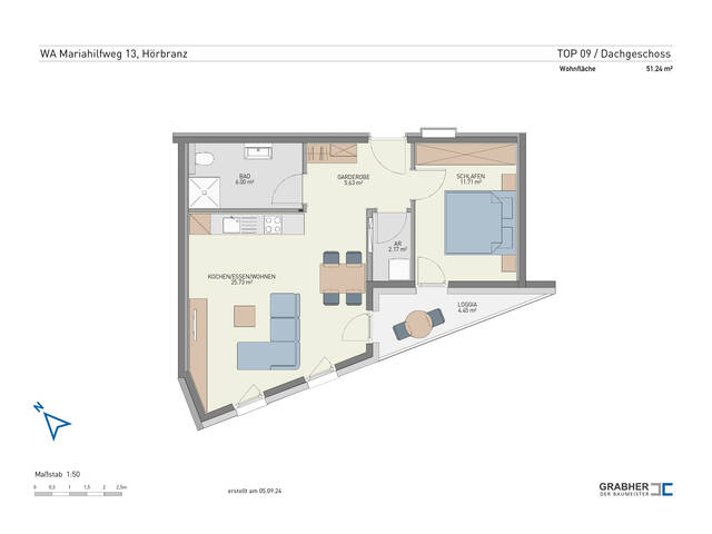 Immobilie in Hörbranz - Coole 2-Zi-Singlewohnung mit Gestaltungspotential - Bild 4