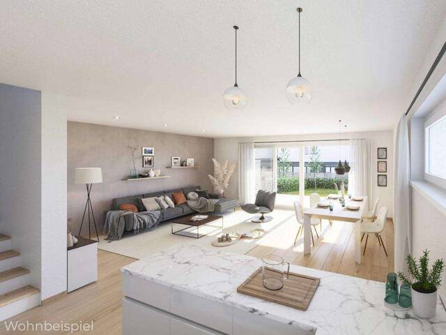 Immobilie in Ostermiething - Neubau-Doppelhaushälfte SONNENFELD - Typ A: Idyllisches Wohnvergnügen für die ganze Familie - Bild 1