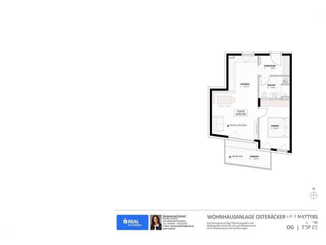 Immobilie in Natters - Bereits im BAu - 2-Zimmer-Terrassenwohnung mit Aussicht - Bild 2