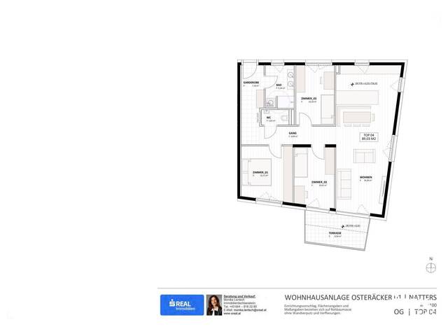 Immobilie in Natters - Im Bau - 4-Zimmer-Wohnung mit Aussicht - Bild 4