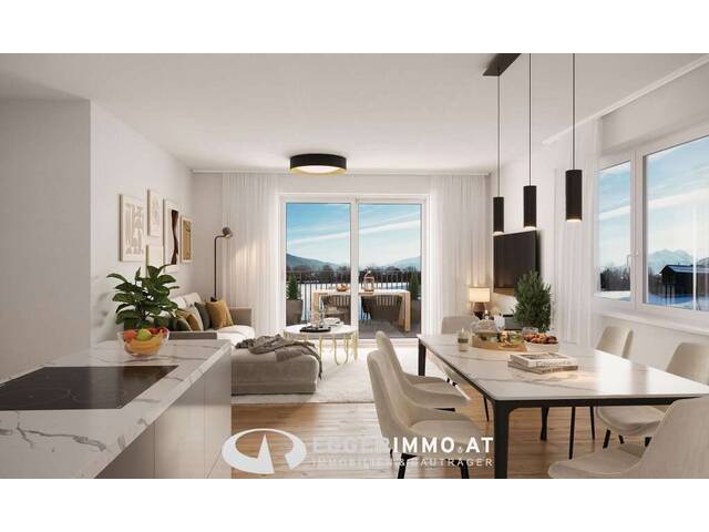 Immobilie in Maishofen - Green Base - Wohnen im Grünen, Neubau 2-Zimmerwohnung, großer Balkon, ausgezeichnete Lage in Maishofen, Wohnbauförderung mögl. - Bild 4
