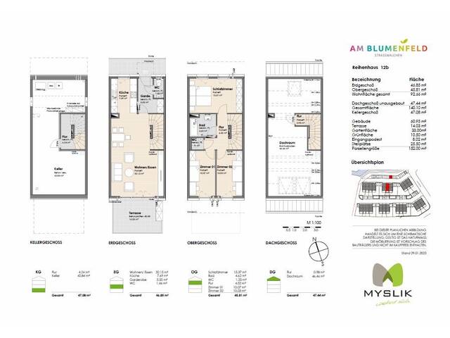Immobilie in Straßwalchen - Neubau: Mittelreihenhaus am Blumenfeld in Straßwalchen - Bild 4