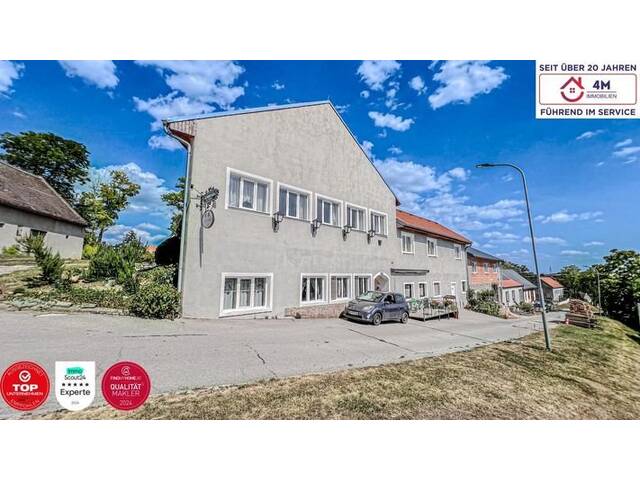 Immobilie in Katzelsdorf - ALL IN ONE ** EFH mit 7 Zimmern und Panoramablick + Gasthaus/Speisesaal + Lokal (ca. 400m² Wohn/Nutzfläche zzgl. Garten) - Bild 0