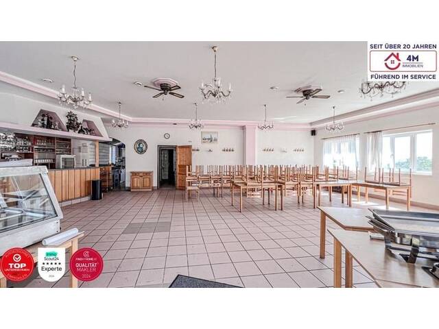 Immobilie in Katzelsdorf - ALL IN ONE ** EFH mit 7 Zimmern und Panoramablick + Gasthaus/Speisesaal + Lokal (ca. 400m² Wohn/Nutzfläche zzgl. Garten) - Bild 3