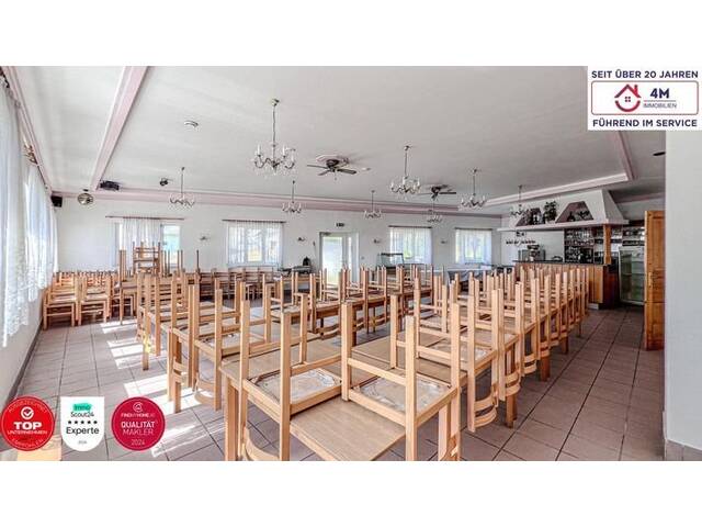 Immobilie in Katzelsdorf - ALL IN ONE ** EFH mit 7 Zimmern und Panoramablick + Gasthaus/Speisesaal + Lokal (ca. 400m² Wohn/Nutzfläche zzgl. Garten) - Bild 4