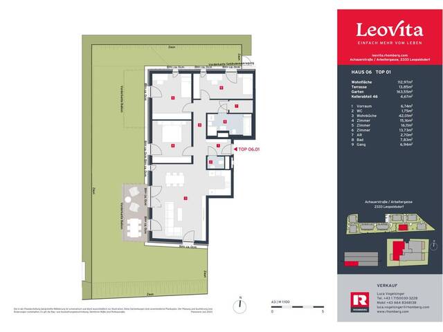 Immobilie in Leopoldsdorf - LEOVITA | Haus 6 Top 01 - Bild 2