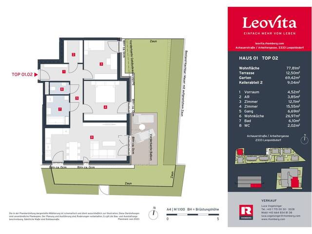 Immobilie in Leopoldsdorf - LEOVITA | Haus 1 Top 02 - Bild 2