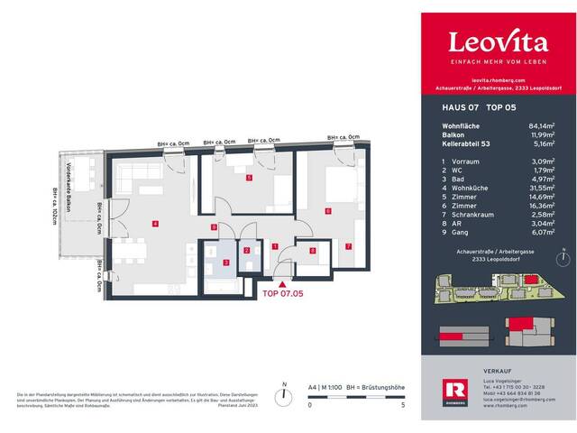 Immobilie in Leopoldsdorf - LEOVITA | Haus 7 Top 05 - Bild 2