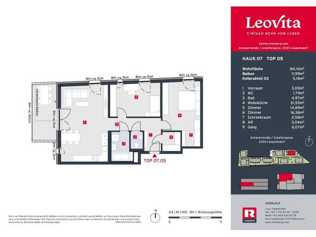 Immobilie in Leopoldsdorf - LEOVITA | Haus 7 Top 05 - Bild 4