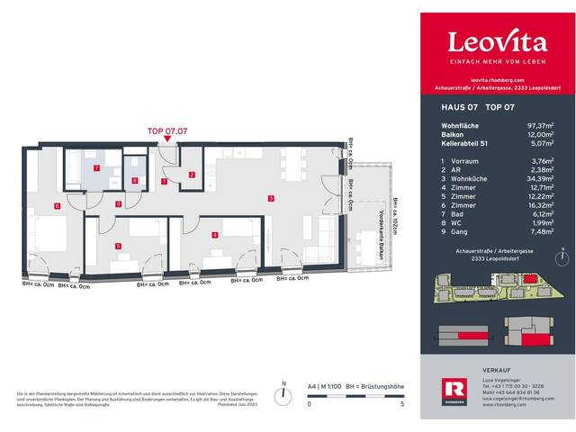 Immobilie in Leopoldsdorf - LEOVITA | Haus 7 Top 07 - Bild 2