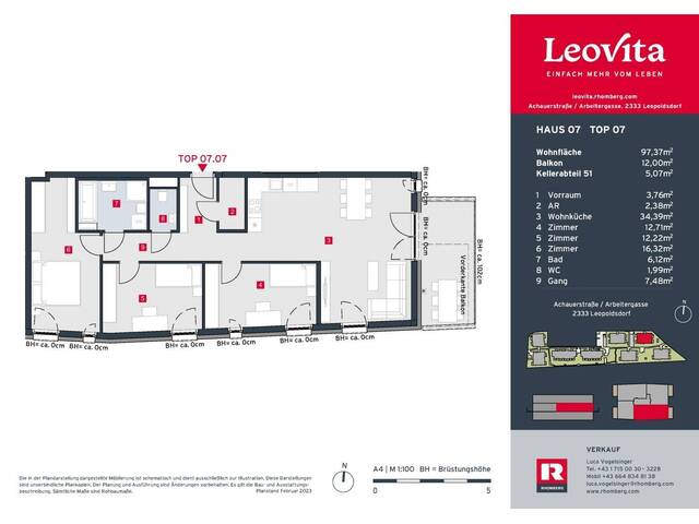 Immobilie in Leopoldsdorf - LEOVITA | Haus 7 Top 07 - Bild 4
