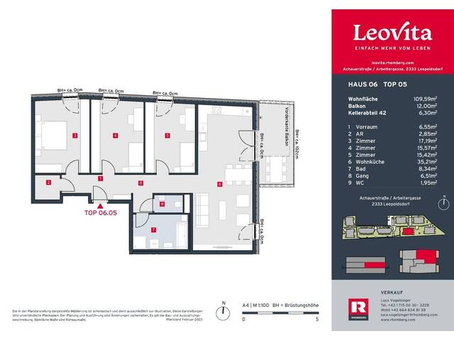 Immobilie in Leopoldsdorf - LEOVITA | Haus 6 Top 05 - Bild 4