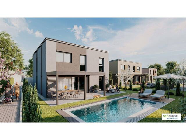 Immobilie in Großebersdorf - Modernes Einfamilienhaus in Großebersdorf: Neubau-Erstbezug in Holzmassivbauweise mit rd. 141 m² WNFL und Garten - Bild 0