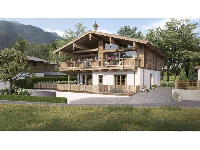 Immobilie in Aurach bei Kitzbühel - Neubau Chalet in idyllischer Lage von Aurach - Bild 0