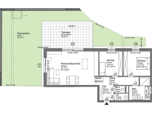Immobilie in Ohlsdorf - Anlegerwohnung im Neubauprojekt (Angerweg 2 - Top 1) - Bild 4