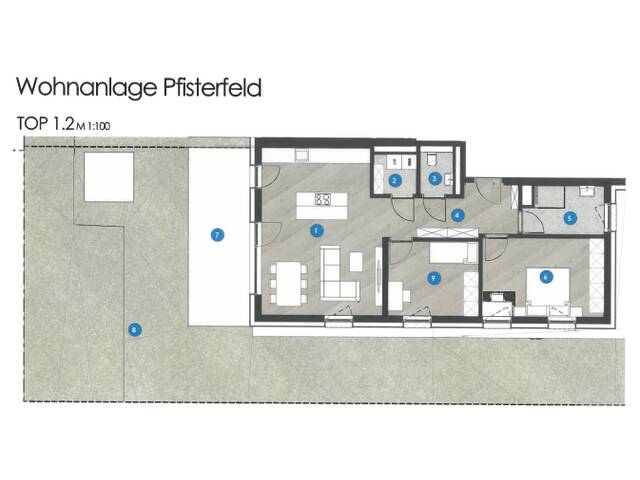 Immobilie in Fügen - Dreizimmer Gartenwohnung Top 1.2 in Fügen - WA Pfisterfeld - Bild 0