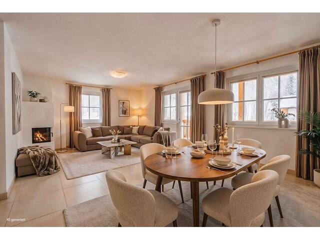 Immobilie in Kaprun - Entspannt Wohnen – Charmante 3-Zimmer-Wohnung mit Kamin - Bild 4