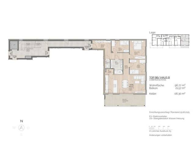 Immobilie in St. Lorenz - Moderne 4-Zi Wohnung mit Balkon in St. Lorenz - Baustart erfolgt. - Bild 4