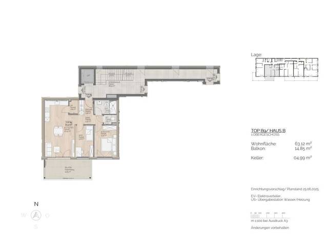 Immobilie in St. Lorenz - Ihr neues Zuhause in St. Lorenz - 3-Zimmer-Wohnung mit Balkon - Bild 3