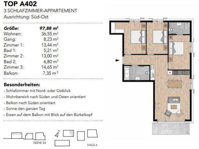 Immobilie in Ischgl - 3 Sz Apartment Galtür / Ischgl - Bild 2