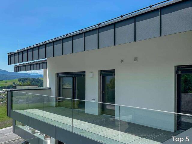 Immobilie in Tiefgraben - Am Sonnenhang bei Mondsee: Exklusive Dachgeschosswohnung mit Panoramabalkon in traumhafter Lage - W5 - Bild 4