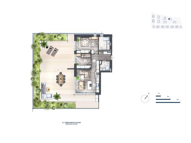 Immobilie in Kirchdorf - 146,40 m² Terrasse! Erstbezug in eine unglaublich helle 3 Zimmer-Wohnung - Bild 1