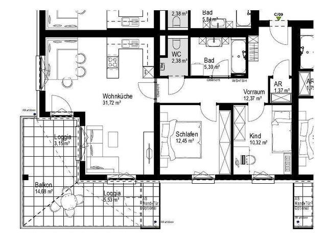 Immobilie in Asten - Wohnpark Asten Süd - Whg. C/9/1.OG - Bild 1