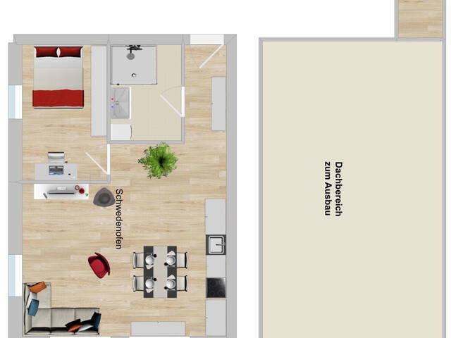 Immobilie in Langen bei Bregenz - Bregenz: Langen bei Bregenz: Top 10: Modern & gemütlich! 2-Zimmer-Wohnung ca. 50 m2 mit zusätzlichem Dachraum - Bild 2